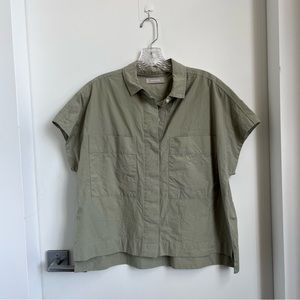Everlane Olive Button Down Shirt